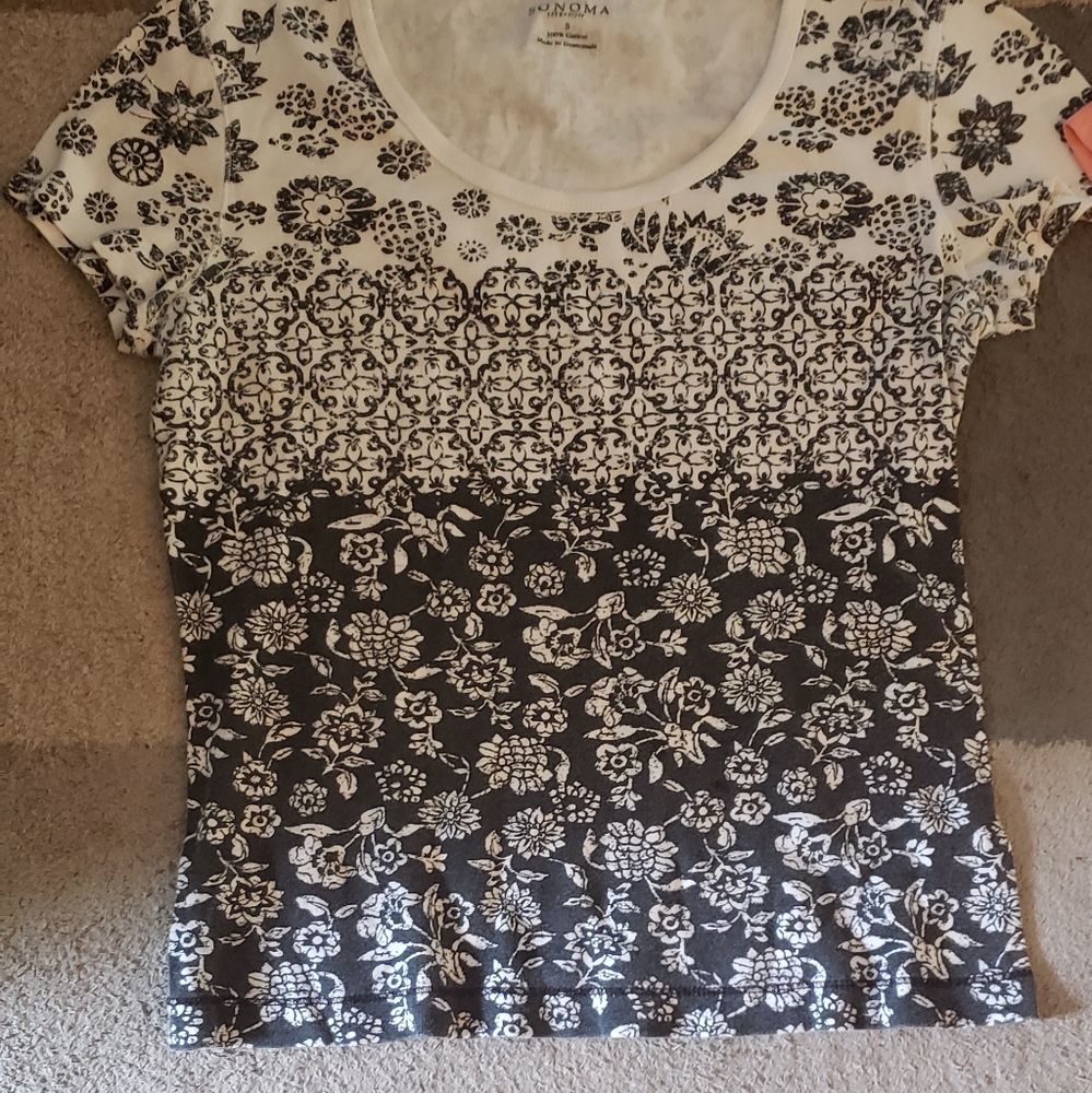 Black and white top